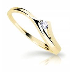 Cutie Diamonds Bámulatos sárga arany gyűrű gyémánttal DZ6818-1718-00-X-1 (Kerület 48 mm)