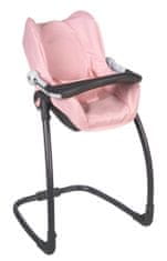 Smoby 3in1 MC&Q autósülés és etetőszék babáknak, világos rózsaszín