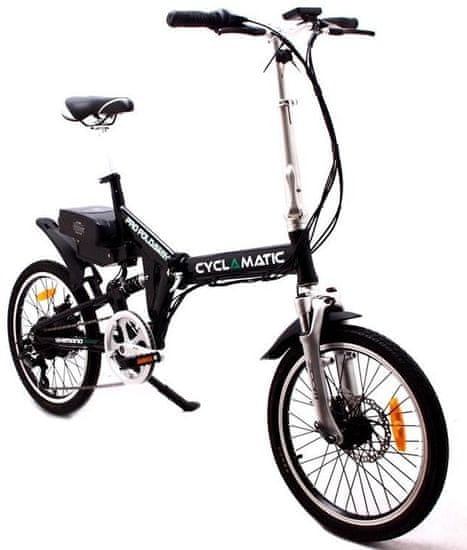 CyclAmatic CyclAmatic CX4 összecsukható elektromos kerékpár, fekete