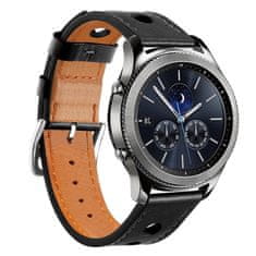 BStrap Leather Italy szíj Samsung Galaxy Watch 3 45mm, black
