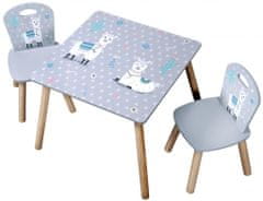 Kesper Gyerek asztal székekkel Láma