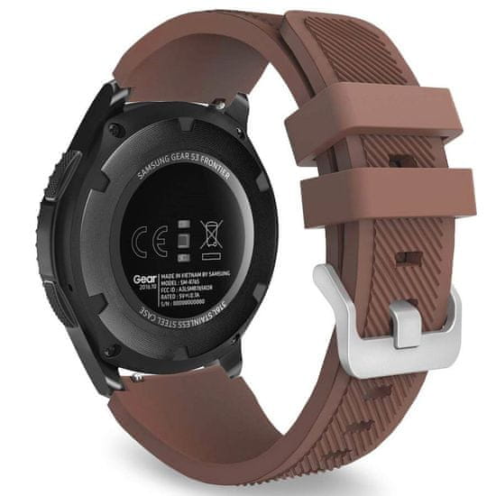 BStrap Silicone Sport szíj Huawei Watch GT/GT2 46mm, brown