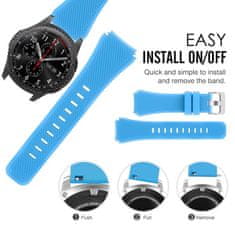 BStrap Silicone Sport szíj Samsung Galaxy Watch 3 45mm, blue