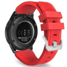 BStrap Silicone Sport szíj Samsung Galaxy Watch 3 45mm, red