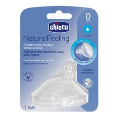 Chicco Natural Feeling szilikon lassú áramlású cumisüveg cumizó 0m+ 1 db