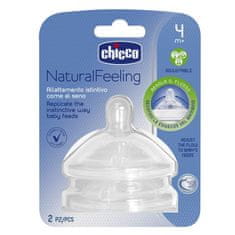 Chicco Natural Feeling szilikon cumisüveg cumizó állítható áramlás 4m+ 2 db