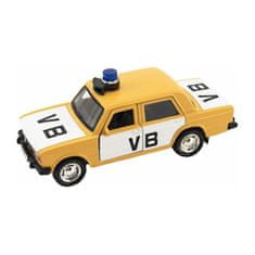 Teddies Rendőrségi autó VB Lada 11,5cm fordított tekercseléssel, akkumulátorral és hanggal