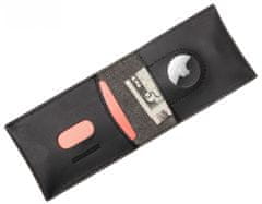 FIXED Bőr pénztárca Wallett for AirTag eredeti marhabőrből FIXWAT-SMMW2-BK, fekete