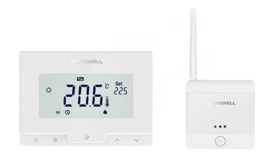 SASWELL T19 7 RF B - Vezeték nélküli programozható termosztát