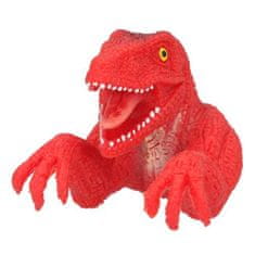Dino World ASST ujjbáb, Piros, T-Rex