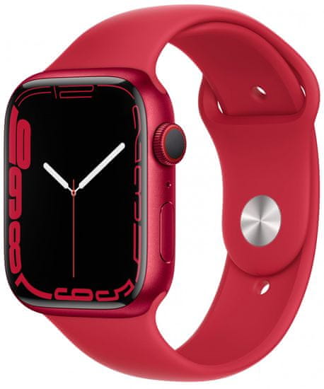 Apple Watch Series 7 Cellular, 45mm (PRODUCT)RED Aluminium Case RED Sport Band MKJU3HC/A