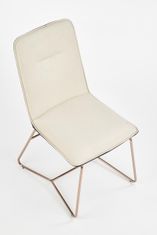 Halmar Étkező szék K390 - tejszínes / sötétszürke/arany