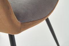 Halmar Étkező szék K392 - sötétszürke/barna / fekete