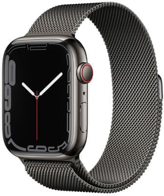 Apple Watch Series 6 okosóra, Retina kijelző mindig bekapcsolva lehet az EKG pulzusmérés zenelejátszó hívás értesítések NFC fizetés Apple Pay zaj App Store vér oxigénszint szenzor fitness mérés VO2 max eSIM kommunikáció iPhone nélkül