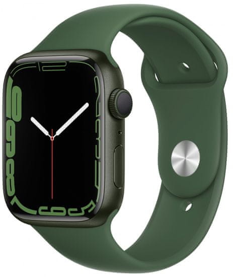 Apple Watch Series 7, 45mm Green Aluminium Case Clover Sport Band MKN73HC/A/A
