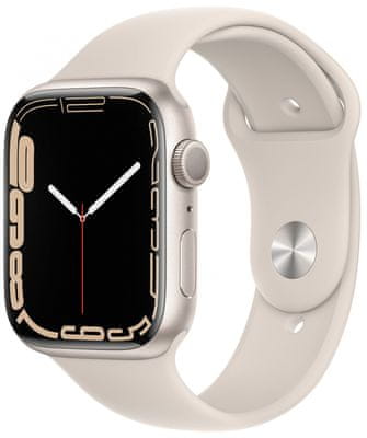 Apple Watch Series 7 okosóra, Retina kijelző mindig bekapcsolva EKG pulzusmérés zenelejátszó hívás értesítések NFC fizetés Apple Pay zaj App Store vér-oxigénszint szenzor erőnlét-mérés VO2 max eSIM kommunikáció iPhone nélkül