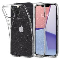 Spigen Liquid Crystal szilikon tok iPhone 13, glitter átlátszó