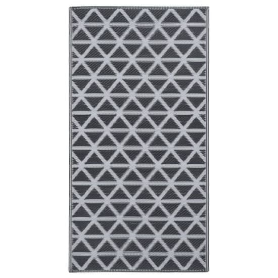 Vidaxl fekete PP kültéri szőnyeg 120 x 180 cm 310417