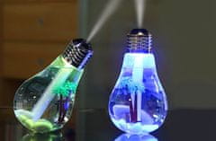 CoolCeny Párásító LED-es világítással - villanykörte formájában