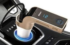 CoolCeny Bluetooth FM adó, USB és micro SD kártyára - Ezüst