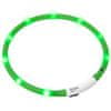 LED világító nyakörv 20-75 cm kerülettel, zöld