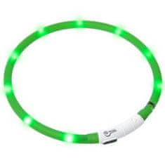 Karlie LED világító nyakörv 20-75 cm kerülettel, zöld