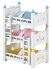 Sylvanian Families Bútor - emeletes ágy hármasikrek számára