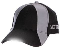 SIXTOL B-CAP SAFETY fényvisszaverő ellenzős sapka, 25lm-es, LED-lámpával, tölthető, USB, uni méret, fekete