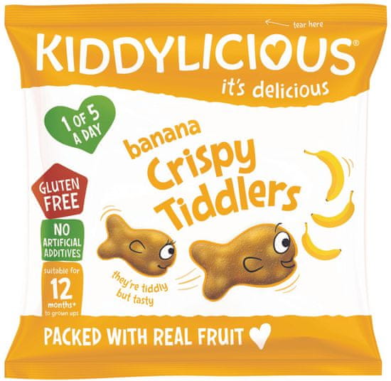 Kiddylicious Banános ropogós halacskák (9x12g)