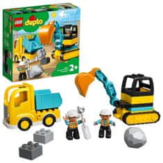 LEGO DUPLO® Town 10931 Teherautó és lánctalpas kotrógép