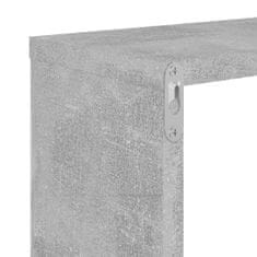 Greatstore 2 db betonszürke forgácslap fali polc 100 x 15 x 20 cm
