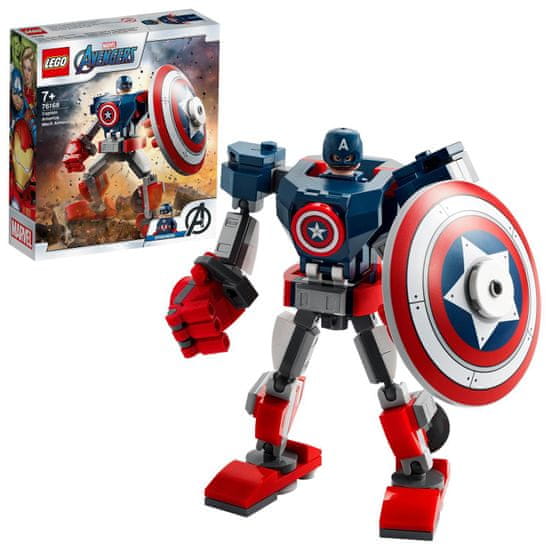 LEGO Super Heroes 76168 Captain America egy páncélozott robotban