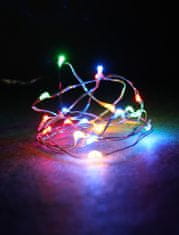 Linder Exclusiv karácsonyi világítás ,akkumulátoros lánc 30 LED Színes