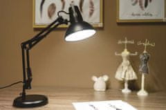 EMOS DUSTIN asztali lámpa E27 izzóhoz, fekete színű