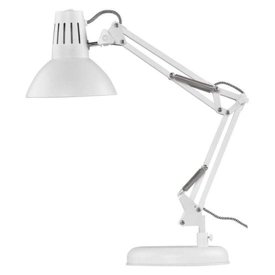 EMOS DUSTIN asztali lámpa E27 izzóhoz, fehér színű
