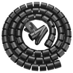 Ugreen Spiral Tube kábel organizátor 3m, fekete