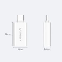 Ugreen OTG adapter USB 3.0 / USB-C F/M, fehér