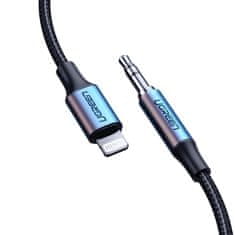 Ugreen MFI audio kábel Lightning / 3.5mm mini jack, szürke