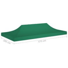 shumee zöld tető partisátorhoz 6 x 3 m 270 g/m²