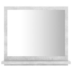 Greatstore betonszürke forgácslap fürdőszobai tükör 40 x 10,5 x 37 cm