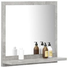 Greatstore betonszürke forgácslap fürdőszobai tükör 40 x 10,5 x 37 cm