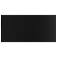 Greatstore 8 db magasfényű fekete forgácslap könyvespolc 60 x 30 x 1,5 cm