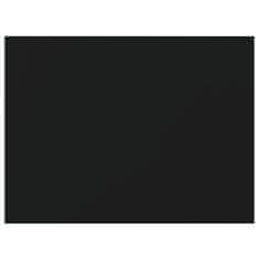 shumee 4 db fekete forgácslap könyvespolc 40 x 30 x 1,5 cm