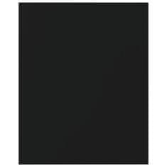 Greatstore 8 db fekete forgácslap könyvespolc 40 x 50 x 1,5 cm