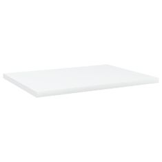 shumee 4 db fehér forgácslap könyvespolc 40 x 30 x 1,5 cm