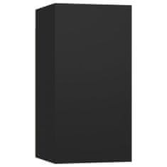 Greatstore 2 db fekete forgácslap TV-szekrény 30,5 x 30 x 60 cm