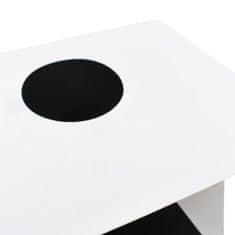 Greatstore fehér műanyag összecsukható softbox LED-lámpával 40x34x37 cm