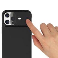 MG Privacy Lens szilikon tok iPhone 13 Pro Max, fekete