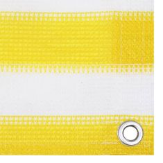 Greatstore sárga-fehér HDPE erkélytakaró 90 x 300 cm