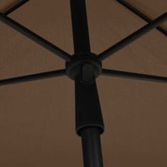 Greatstore tópszínű napernyő rúddal 210 x 140 cm